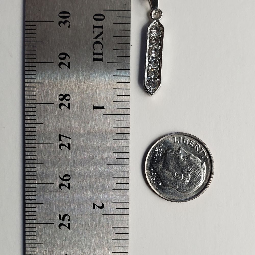925 Sterling Silver Diamond Pendant Necklace - Women's Jewelry - Picture 4 of 9